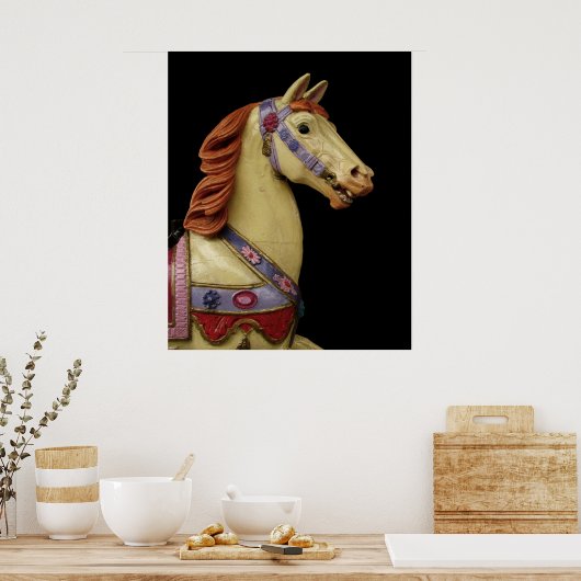Poster Cheval de carrousel (Cuisine)