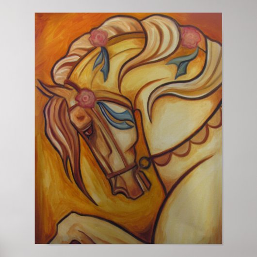 Poster Cheval de carrousel (Devant)