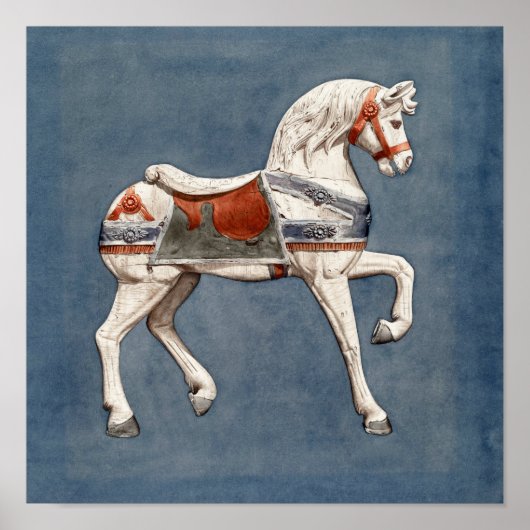 Poster Cheval de carrousel Henry Murphy Cheval d'art Vint (Devant)