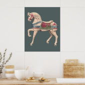 Poster Cheval de carrousel par Henry Murphy (Cuisine)