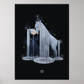 Poster CHEVAL DE CASCADE par Alexandra Dikaia (Devant)