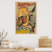 Poster Cheval De Cirque Qui Traverse Un Flaming Hoop (Cuisine)