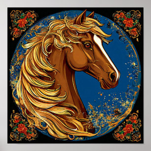 Poster Cheval de conte de fées