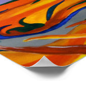 Poster Cheval de couleur (Coin)