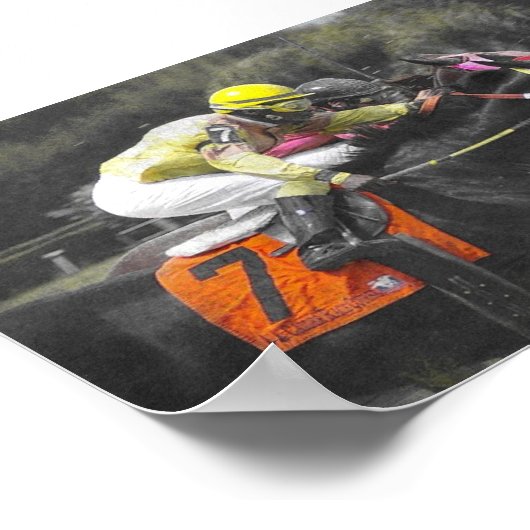 Poster Cheval de course (Coin)