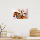 Poster Cheval de course et Jockey (Cuisine)