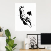 Poster Cheval de course sauvage - Liberté (Bureau à domicile)