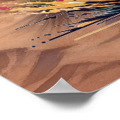 Poster Cheval de cow-boy occidental cool (Coin)