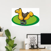 Poster Cheval de l'aire de jeu (Bureau à domicile)