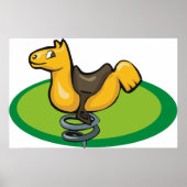 Poster Cheval de l'aire de jeu (Devant)