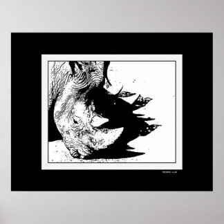 Poster Cheval de l'ombre