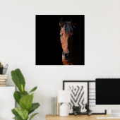 Poster Cheval de l'ombre (Bureau à domicile)