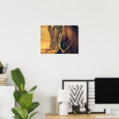 Poster Cheval de l'Ouest (Bureau à domicile)