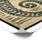 Poster Cheval de mer (avec papier) (Coin)