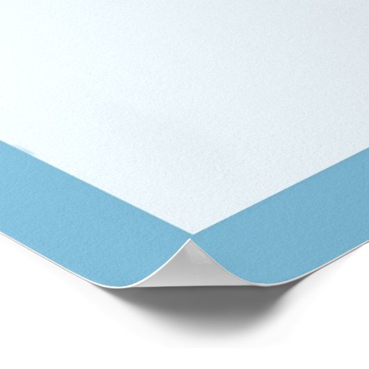 Poster Cheval De Mer En Bleu (Coin)