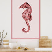 Poster Cheval De Mer En Rose (Cuisine)