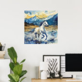 Poster Cheval de montagne (Bureau à domicile)