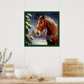 Poster Cheval de Noël 1 (Cuisine)