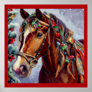 Poster Cheval de Noël 2