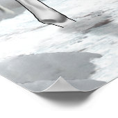 Poster Cheval de peinture paysage mystique nuageux (Coin)