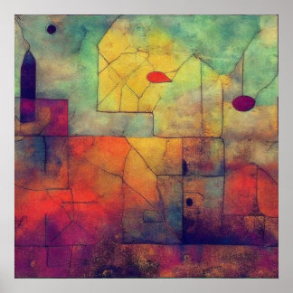 Poster Cheval de Troie Abstrait