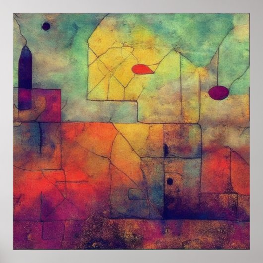 Poster Cheval de Troie Abstrait (Devant)