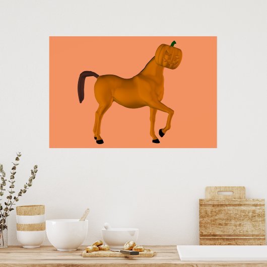 Poster Cheval d'Halloween (Cuisine)