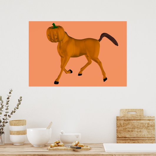 Poster Cheval d'Halloween (Cuisine)