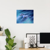 Poster Cheval d'hiver (Bureau à domicile)