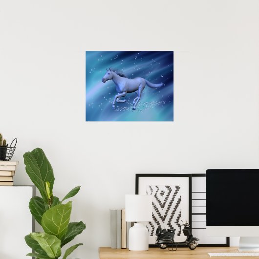 Poster Cheval d'hiver (Bureau à domicile)