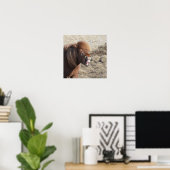 Poster Cheval drôle Faire un visage idiot (Bureau à domicile)