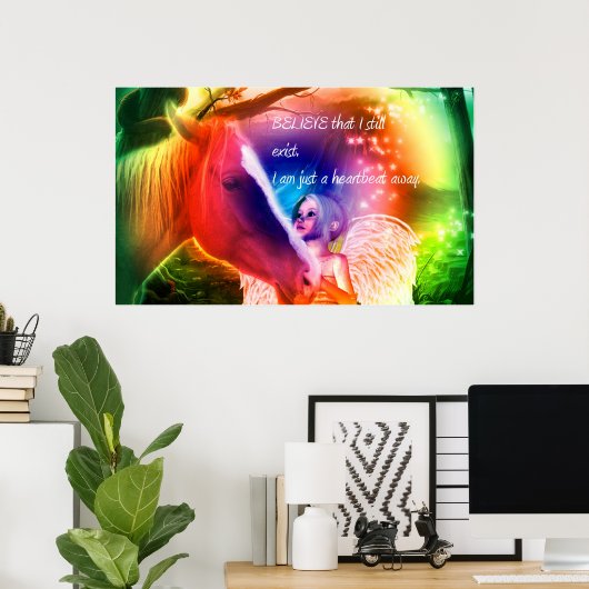 Poster Cheval du pont Rainbow (Bureau à domicile)