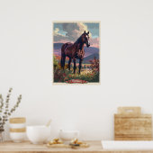 Poster Cheval du Vermont (Cuisine)