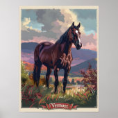 Poster Cheval du Vermont (Devant)