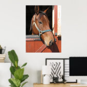 Poster Cheval en Grange (Bureau à domicile)
