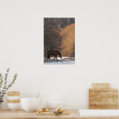 Poster Cheval en hiver (Cuisine)