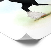 Poster Cheval équestre de Black Shire Trotting (Coin)