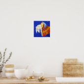 Poster Cheval et Ange (Cuisine)