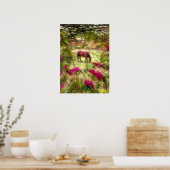 Poster Cheval et Lilacs (Cuisine)