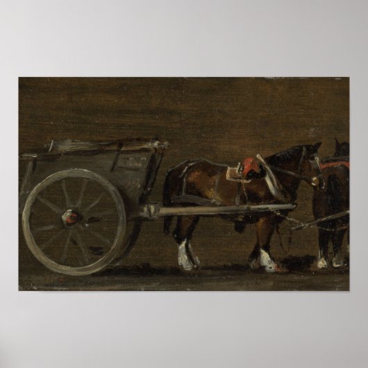 Poster Cheval et Panier - John Constable (Devant)
