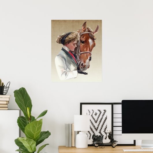 Poster Cheval favori (Bureau à domicile)