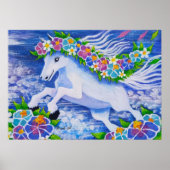 Poster Cheval Floral (Devant)
