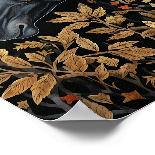 Poster Cheval forestier (Coin)