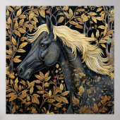 Poster Cheval forestier (Devant)