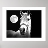 Poster Cheval & Fullmoon (Devant)