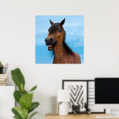 Poster Cheval heureux (Bureau à domicile)