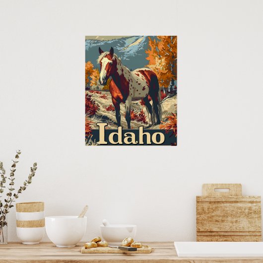 Poster cheval Idaho Appaloosa (Cuisine)