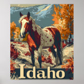 Poster cheval Idaho Appaloosa (Devant)