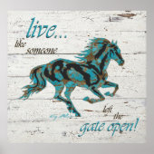 Poster Cheval inspirant (Devant)