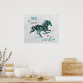 Poster Cheval inspirant (Cuisine)